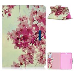 Cherry Blossoms Folio Flip Stand Leather Wallet Case for Samsung Galaxy Tab A 9.7 T550 T555