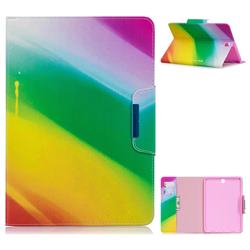 Rainbow Folio Flip Stand Leather Wallet Case for Samsung Galaxy Tab A 9.7 T550 T555