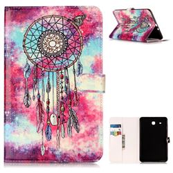 Butterfly Chimes Folio Flip Stand PU Leather Wallet Case for Samsung Galaxy Tab E 9.6 T560 T561