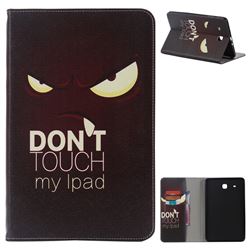 Angry Eyes Folio Flip Stand Leather Wallet Case for Samsung Galaxy Tab E 9.6 T560 T561