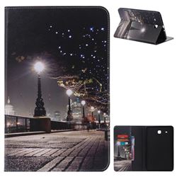 City Night View Folio Flip Stand Leather Wallet Case for Samsung Galaxy Tab E 9.6 T560 T561