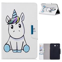 Blue Unicorn Folio Flip Stand Leather Wallet Case for Samsung Galaxy Tab E 9.6 T560 T561