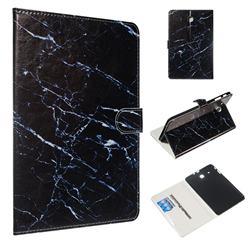 Black Marble Smooth Leather Tablet Wallet Case for Samsung Galaxy Tab E 9.6 T560 T561