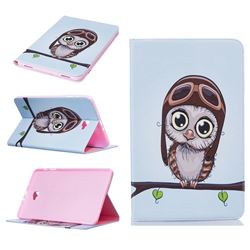 Owl Pilots Folio Stand Leather Wallet Case for Samsung Galaxy Tab A 10.1 T580 T585