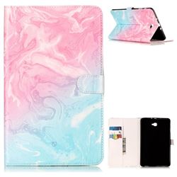 Pink Green Marble Folio Flip Stand PU Leather Wallet Case for Samsung Galaxy Tab A 10.1 T580 T585
