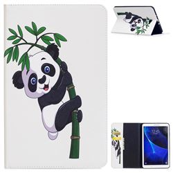 Bamboo Panda Folio Stand Leather Wallet Case for Samsung Galaxy Tab A 10.1 T580 T585