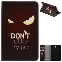 Angry Eyes Folio Flip Stand Leather Wallet Case for Samsung Galaxy Tab A 10.1 T580 T585