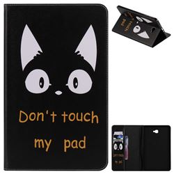 Cat Ears Folio Flip Stand Leather Wallet Case for Samsung Galaxy Tab A 10.1 T580 T585