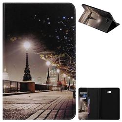 City Night View Folio Flip Stand Leather Wallet Case for Samsung Galaxy Tab A 10.1 T580 T585