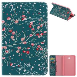 Apricot Tree Folio Flip Stand Leather Wallet Case for Samsung Galaxy Tab A 10.1 T580 T585