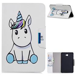 Blue Unicorn Folio Flip Stand Leather Wallet Case for Samsung Galaxy Tab A 10.1 T580 T585