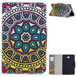 Sun Flower Folio Flip Stand Leather Wallet Case for Samsung Galaxy Tab A 10.1 T580 T585
