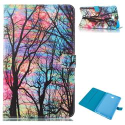 Color Tree Folio Stand Leather Wallet Case for Samsung Galaxy Tab A 10.1 T580 T585