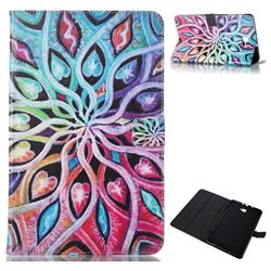 Spreading Flowers Folio Stand Leather Wallet Case for Samsung Galaxy Tab A 10.1 T580 T585