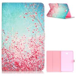 Cherry Blossoms Folio Stand Leather Wallet Case for Samsung Galaxy Tab A 10.1 T580 T585
