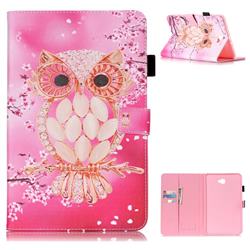 Petal Owl Folio Stand Leather Wallet Case for Samsung Galaxy Tab A 10.1 T580 T585