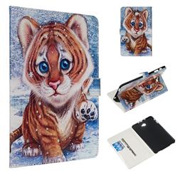 Sweet Tiger Smooth Leather Tablet Wallet Case for Samsung Galaxy Tab A 10.1 T580 T585