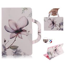 Magnolia Flower Handbag Tablet Leather Wallet Flip Cover for Samsung Galaxy Tab A 10.5 T590 T595