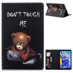 Chainsaw Bear Folio Stand Leather Wallet Case for Samsung Galaxy Tab A 10.5 T590 T595