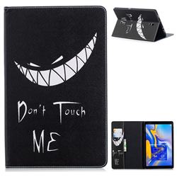 Crooked Grin Folio Stand Leather Wallet Case for Samsung Galaxy Tab A 10.5 T590 T595