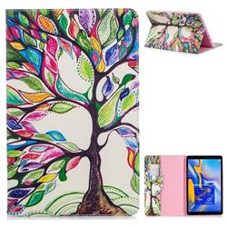 The Tree of Life Folio Stand Leather Wallet Case for Samsung Galaxy Tab A 10.5 T590 T595