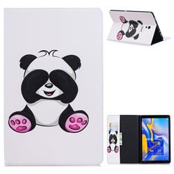 Lovely Panda Folio Stand Leather Wallet Case for Samsung Galaxy Tab A 10.5 T590 T595