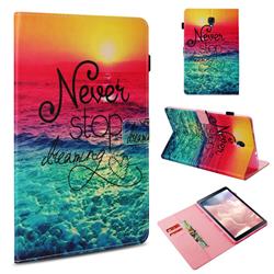 Colorful Dream Catcher Folio Stand Leather Wallet Case for Samsung Galaxy Tab A 10.5 T590 T595