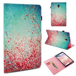 Cherry Blossoms Folio Stand Leather Wallet Case for Samsung Galaxy Tab A 10.5 T590 T595