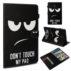 Do Not Touch My Phone Folio Stand Leather Wallet Case for Samsung Galaxy Tab A 10.5 T590 T595
