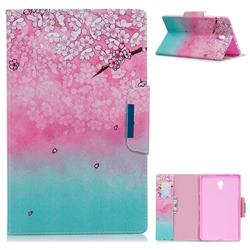 Gradient Flower Folio Flip Stand Leather Wallet Case for Samsung Galaxy Tab A 10.5 T590 T595