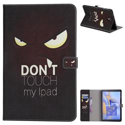 Angry Eyes Folio Flip Stand Leather Wallet Case for Samsung Galaxy Tab A 10.5 T590 T595