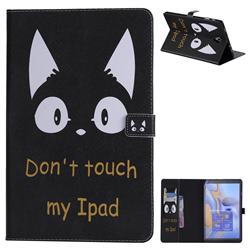 Cat Ears Folio Flip Stand Leather Wallet Case for Samsung Galaxy Tab A 10.5 T590 T595