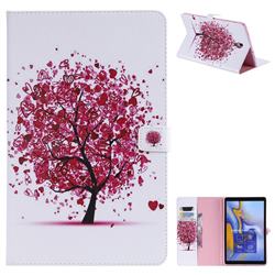 Colored Tree Folio Flip Stand Leather Wallet Case for Samsung Galaxy Tab A 10.5 T590 T595