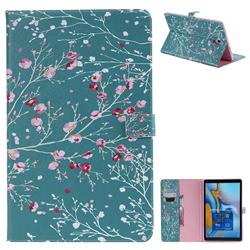 Apricot Tree Folio Flip Stand Leather Wallet Case for Samsung Galaxy Tab A 10.5 T590 T595