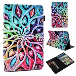 Spreading Flowers Folio Stand Leather Wallet Case for Samsung Galaxy Tab A 10.5 T590 T595
