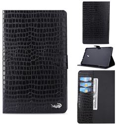 Retro Crocodile Tablet Leather Wallet Flip Cover for Samsung Galaxy Tab A 10.5 T590 T595 - Black