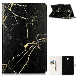 Black Gold Marble Folio Flip Stand PU Leather Wallet Case for Samsung Galaxy Tab A 10.5 T590 T595