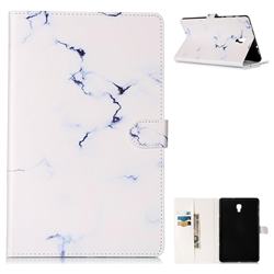 Soft White Marble Folio Flip Stand PU Leather Wallet Case for Samsung Galaxy Tab A 10.5 T590 T595