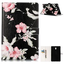 Azalea Flower Folio Flip Stand PU Leather Wallet Case for Samsung Galaxy Tab A 10.5 T590 T595