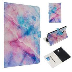 Blue Pink Marble Smooth Leather Tablet Wallet Case for Samsung Galaxy Tab A 10.5 T590 T595