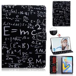 Math Formula Painting Tablet Leather Wallet Flip Cover for Samsung Galaxy Tab A 10.5 T590 T595