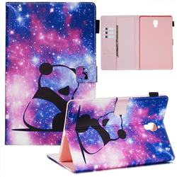 Panda Baby Matte Leather Wallet Tablet Case for Samsung Galaxy Tab A 10.5 T590 T595