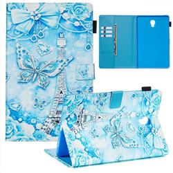 Tower Butterfly Matte Leather Wallet Tablet Case for Samsung Galaxy Tab A 10.5 T590 T595