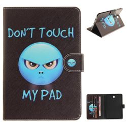 Not Touch My Phone Painting Tablet Leather Wallet Flip Cover for Samsung Galaxy Tab S2 8.0 T710 T715 T719