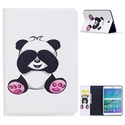 Lovely Panda Folio Stand Leather Wallet Case for Samsung Galaxy Tab S2 8.0 T710 T715 T719