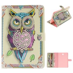 Weave Owl Painting Tablet Leather Wallet Flip Cover for Samsung Galaxy Tab S2 8.0 T710 T715 T719