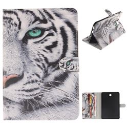White Tiger Painting Tablet Leather Wallet Flip Cover for Samsung Galaxy Tab S2 8.0 T710 T715 T719