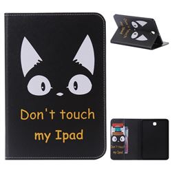 Cat Ears Folio Flip Stand Leather Wallet Case for Samsung Galaxy Tab S2 8.0 T710 T715 T719