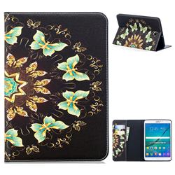 Circle Butterflies Folio Stand Tablet Leather Wallet Case for Samsung Galaxy Tab S2 8.0 T710 T715 T719