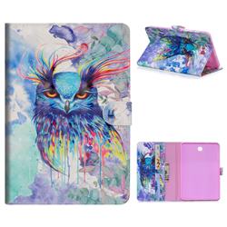 Watercolor Owl 3D Painted Leather Tablet Wallet Case for Samsung Galaxy Tab S2 8.0 T710 T715 T719